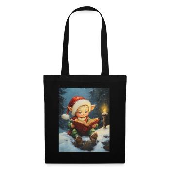 Christmas Elf Women Men Children Christmas - Tote Bag - black - Front