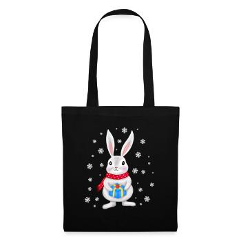 Christmas Bunny Rabbit Bunny Christmas Kids - Tote Bag - black - Front