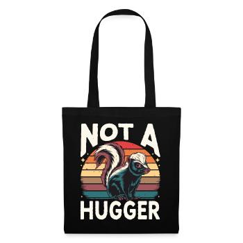 Animaux du zoo de mouffette - Sac en tissu - noir - Devant