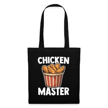 Chicken Wing Master Aliments pour ailes de poulet frites - Sac en tissu - noir - Devant