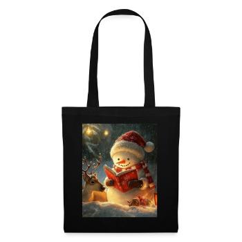 Snowman Christmas Women Men Children - Tote Bag - black - Front