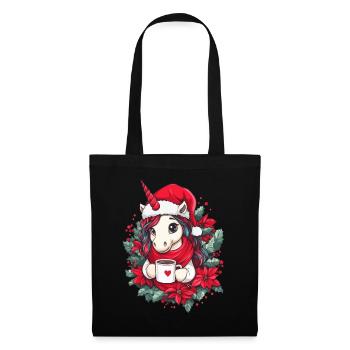 Unicorn Coffee Christmas Women Men Children - Tote Bag - black - Front