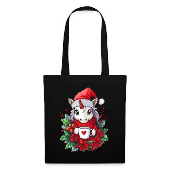 Unicorn Coffee Christmas Women Men Children - Tote Bag - black - Front