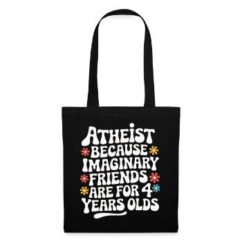 Atheismus Atheist Anti-Religion Agnostiker - Stoffbeutel - Schwarz - Vorne