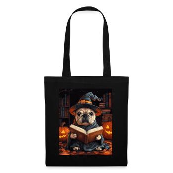 Halloween Cadeau Femmes Chien Hommes Enfants Décoration - Sac en tissu - noir - Devant