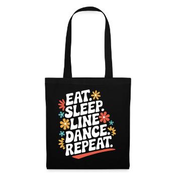 Danse en ligne Danseurs - Sac en tissu - noir - Devant