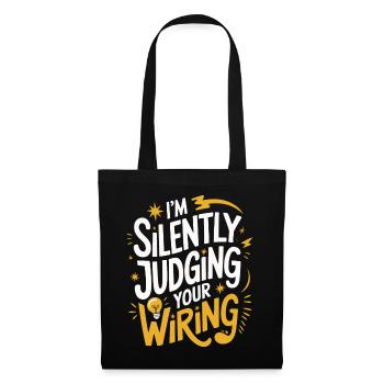 Electrician Electronics Technician Craftsman Profession Saying - Tote Bag - black - Front