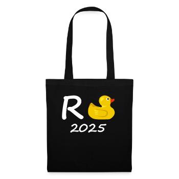 Duck Pension 2025 Pension Retirement Grandpa Grandma Pensioner - Tote Bag - black - Front