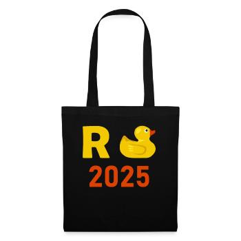 Duck Pension 2025 Pension Retirement Grandpa Grandma Pensioner - Tote Bag - black - Front