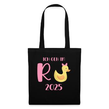 Canard Pension 2025 Pension Retraite Grand-père Mamie Retraité - Sac en tissu - noir - Devant
