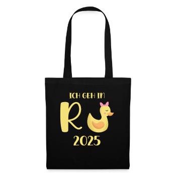 Duck Pension 2025 Pension Retirement Grandpa Grandma Pensioner - Tote Bag - black - Front