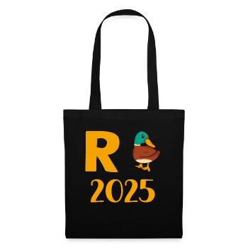 Duck Pension 2025 Pension Retirement Grandpa Grandma Pensioner - Tote Bag - black - Front