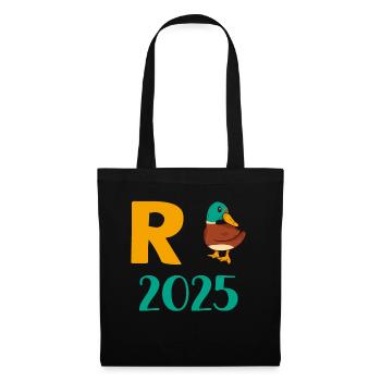 Duck Pension 2025 Pension Retirement Grandpa Grandma Pensioner - Tote Bag - black - Front