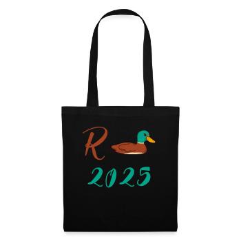 Duck Pension 2025 Pension Retirement Grandpa Grandma Pensioner - Tote Bag - black - Front