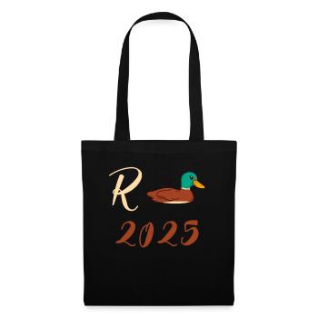 Duck Pension 2025 Pension Retirement Grandpa Grandma Pensioner - Tote Bag - black - Front