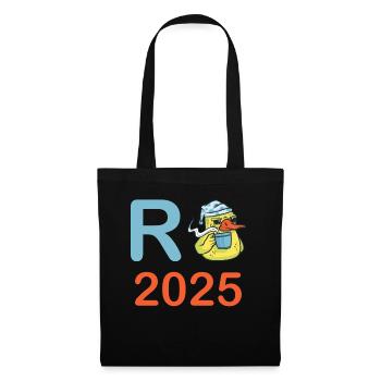 Duck Pension 2025 Pension Retirement Grandpa Grandma Pensioner - Tote Bag - black - Front