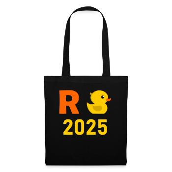 Duck Pension 2025 Pension Retirement Grandpa Grandma Pensioner - Tote Bag - black - Front