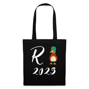 Duck Pension 2025 Pension Retirement Grandpa Grandma Pensioner - Tote Bag - black - Front