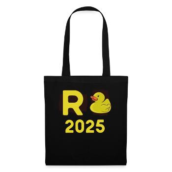 Duck Pension 2025 Pension Retirement Grandpa Grandma Pensioner - Tote Bag - black - Front