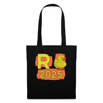 Duck Pension 2025 Pension Retirement Grandpa Grandma Pensioner - Tote Bag - black - Front