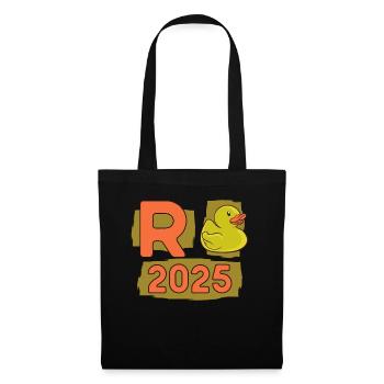 Duck Pension 2025 Pension Retirement Grandpa Grandma Pensioner - Tote Bag - black - Front