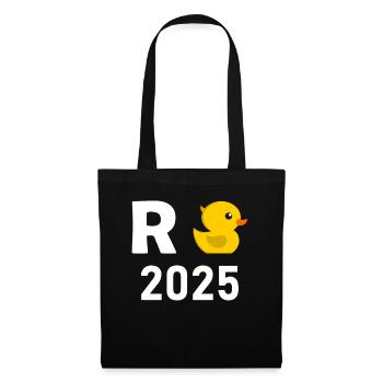 Duck Pension 2025 Pension Retirement Grandpa Grandma Pensioner - Tote Bag - black - Front
