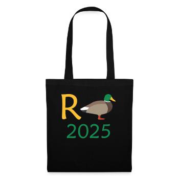 Canard Pension 2025 Pension Retraite Grand-père Mamie Retraité - Sac en tissu - noir - Devant