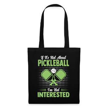 Drôle de pickleball disant cadeau de tennis - Sac en tissu - noir - Devant