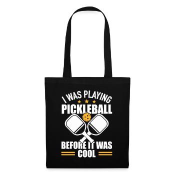 Joueur de pickleball Balle Sports Raquette en bois Tennis - Sac en tissu - noir - Devant