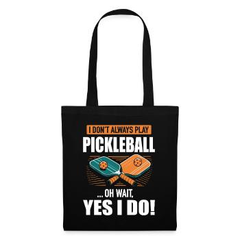 Jeux Pickleball Idée cadeau pour le Paddleball - Sac en tissu - noir - Devant