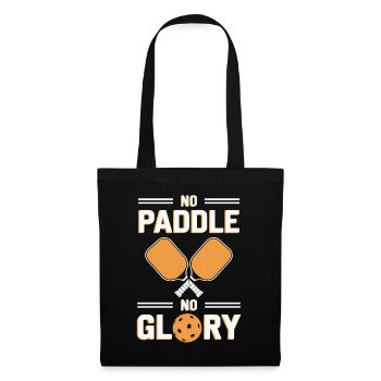 Drôle de pickleball Spurch No Paddle No Glory - Sac en tissu - noir - Devant