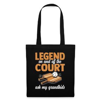 Grandpa Pickleball Design - Tote Bag - black - Front