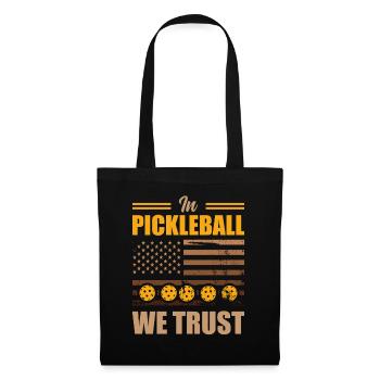 Pickleball USA Flag Paddleball Sportsman Team - Tote Bag - black - Front