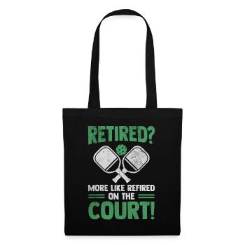 Grandpa Pickleball Player Retirement Retirement Paddleball - Tote Bag - black - Front