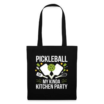 Pickleball Lover Ball Sport Kitchen Ball - Tote Bag - black - Front