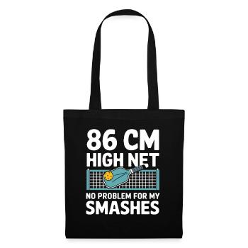 Hauteur du filet de paddle de pickleball Pickleball Smashes - Sac en tissu - noir - Devant