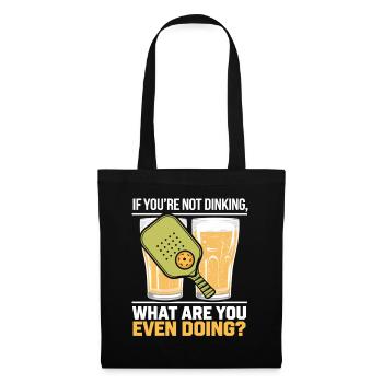 Funny Pickleball Alcohol Beer Drinker Ball Sports - Tote Bag - black - Front
