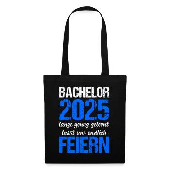 Bachelor 2025 Assez appris Cadeau Etudiant Uni - Sac en tissu - noir - Devant
