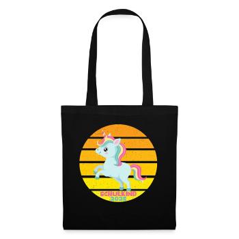 School Child 2025 Young Girls School Enrollment 2025 Decoration - Tote Bag - black - Front
