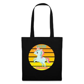 School Child 2025 Young Girls School Enrollment 2025 Decoration - Tote Bag - black - Front