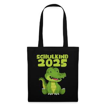 School Child 2025 Young Girls School Enrollment 2025 Decoration - Tote Bag - black - Front