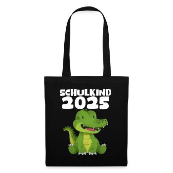 School Child 2025 Young Girls School Enrollment 2025 Decoration - Tote Bag - black - Front