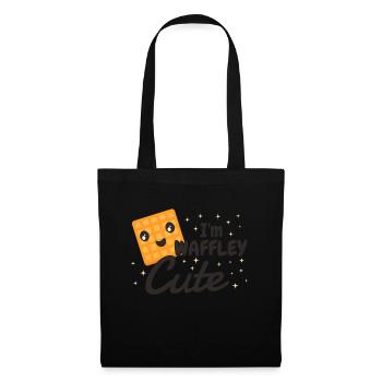 Süßes Waffle Design I'm Waffley Cute - Tote Bag - black - Front