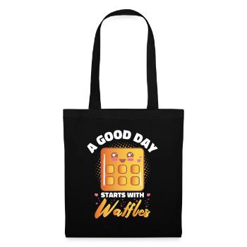 Funny Waffle Costume Candy Waffles - Tote Bag - black - Front