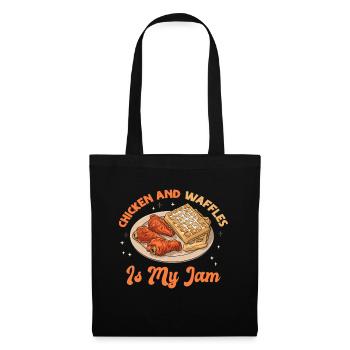 Chicken Waffles Breakfast Waffle Cook - Tote Bag - black - Front