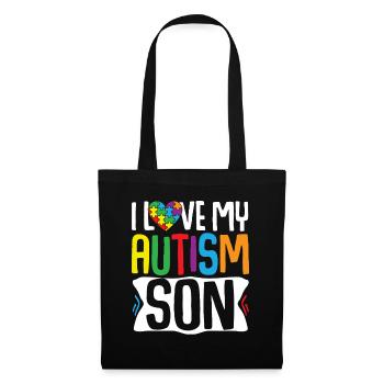 Autism Awareness Gift Parents Son - Tote Bag - black - Front