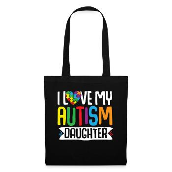 Autism Awareness Gift Parents Daughter - Tote Bag - black - Front