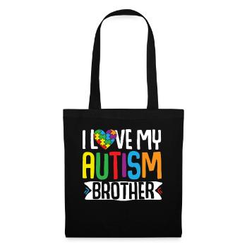 Autism Awareness Gift Sister Brother - Tote Bag - black - Front