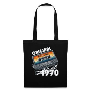 55ème Anniversaire Original Avril Millésime 1970 - Sac en tissu - noir - Devant