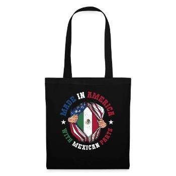 Made In America With Mexican Parts - Tote Bag - black - Front